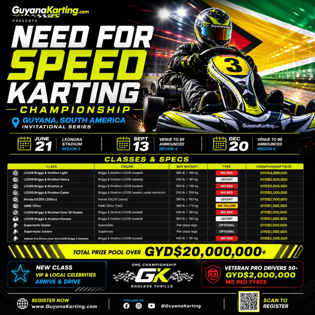 NFS Karting Championship flyer — light edition